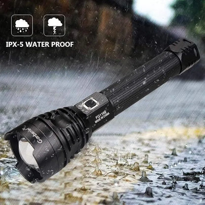P90 LED Rechargeable Laser Flashlight || مصباح يدوي ليزر قابل لإعادة الشحن P90