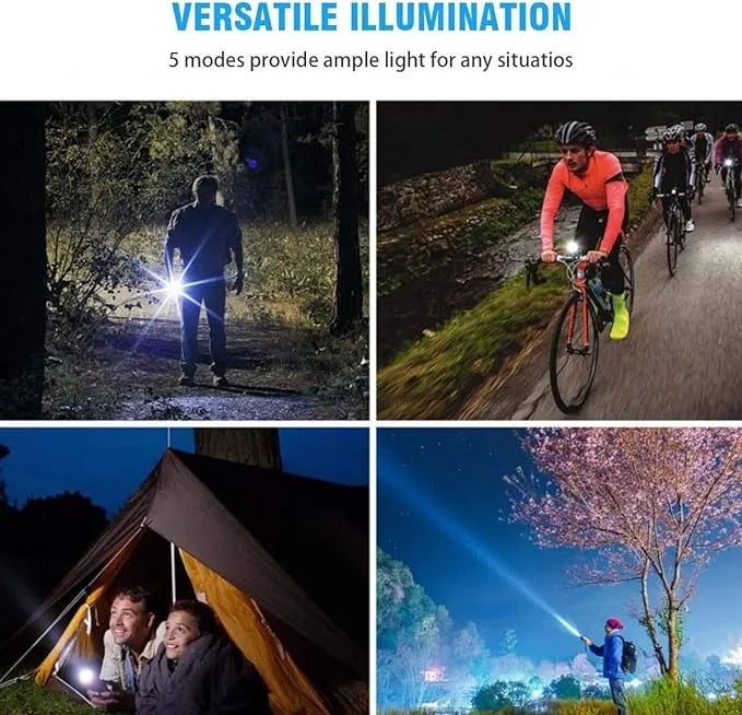 P90 LED Rechargeable Laser Flashlight || مصباح يدوي ليزر قابل لإعادة الشحن P90