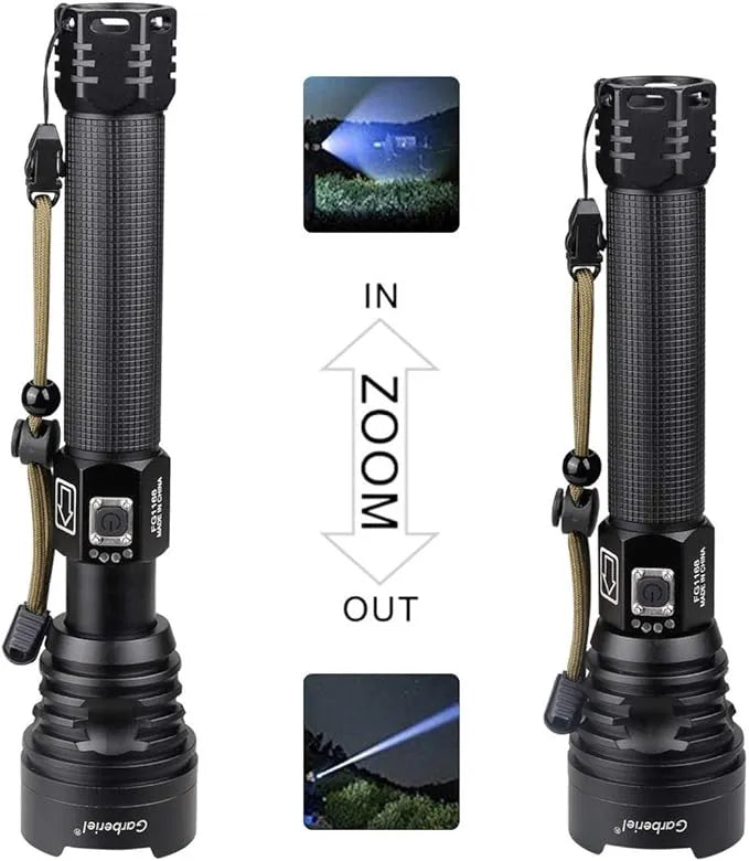 P90 LED Rechargeable Laser Flashlight || مصباح يدوي ليزر قابل لإعادة الشحن P90