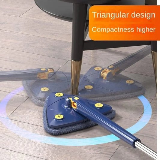 360 Degree Rotatable Adjustable Triangle Cleaning Mop || ممسحة تنظيف مثلثة قابلة للتعديل 360 درجة