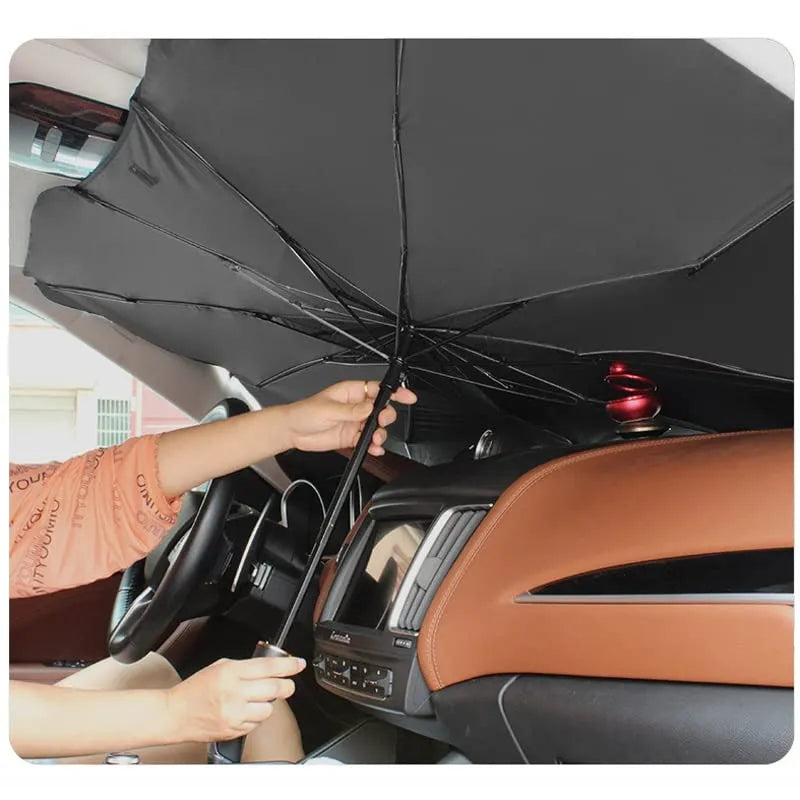 Car Windshield Sun Shade Umbrella || مظلة واقية من الشمس للزجاج الأمامي للسيارة